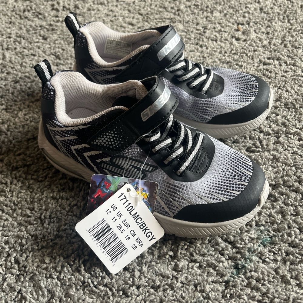 Skechers Kids Black and White Sneakers